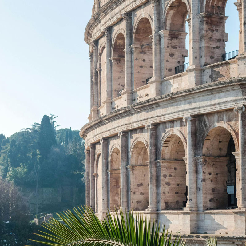 Colisée – inspiration italienne – In Casa Colisée de Rome, symbole de l’Italie, utilisé comme inspiration pour le restaurant In Casa à Levallois-Perret